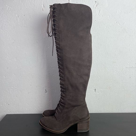 Lucky Brand Shoes - Elegant Brown Over-the-Knee Boots